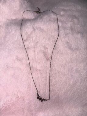 Delicate Silver Tone 444 Pendant Necklace - Women Jewelry